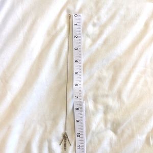 Diamond and silver necklace